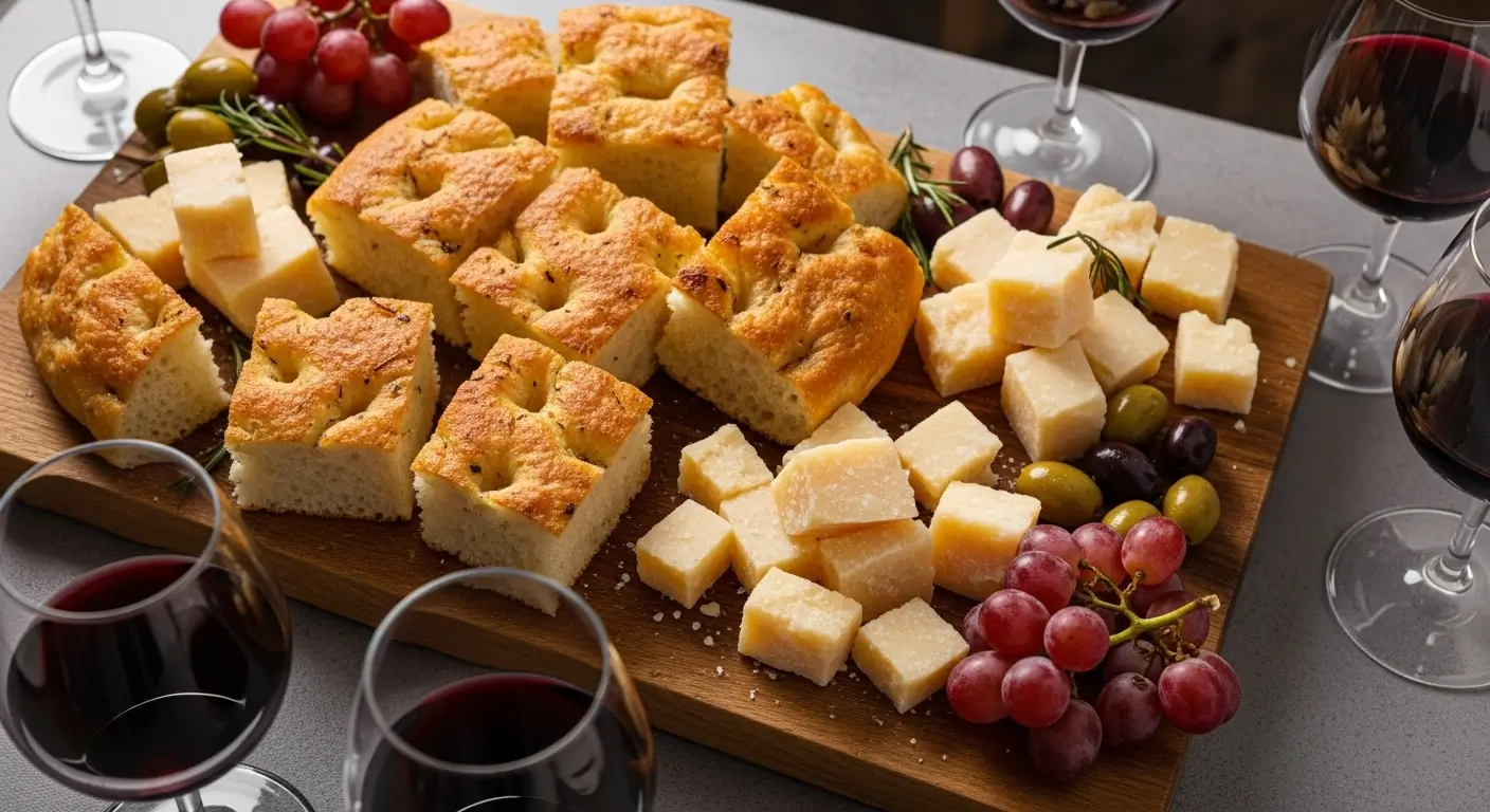 focaccia-aperitif Manger la focaccia en apéritif
