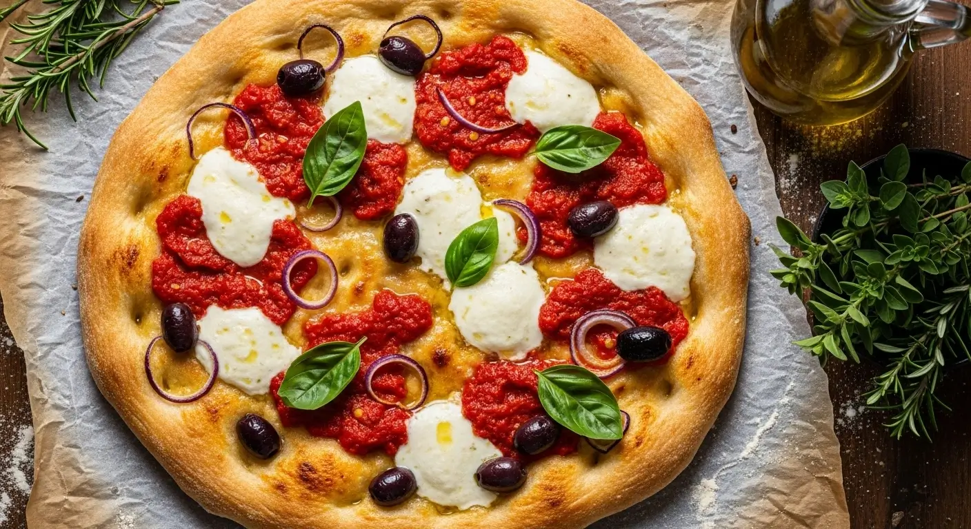Focaccia pizzata classique