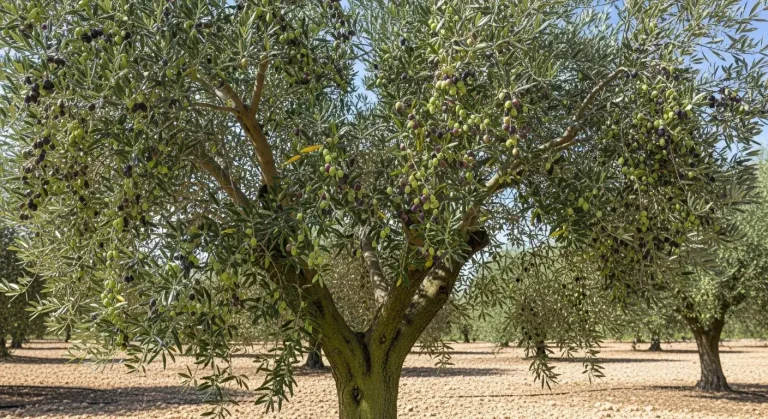 Olivier de 25 ans d'age qui produit des olives