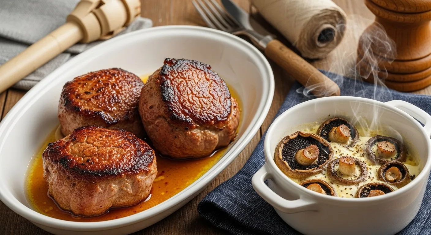 paupiettes-avec-champignong Manger des paupiettes de veau avec des champignons
