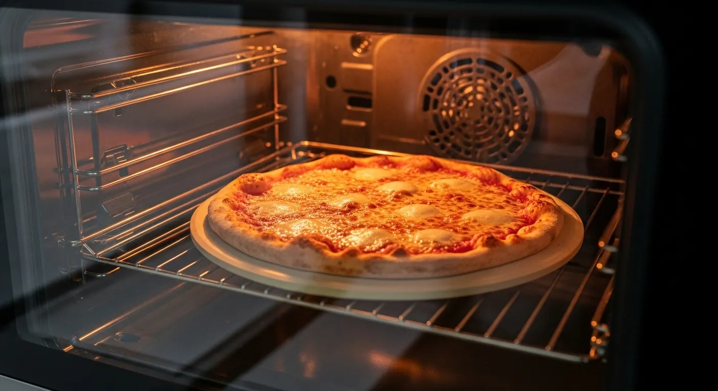 Pizza dans un four à la maison (cuisson à basse température)
