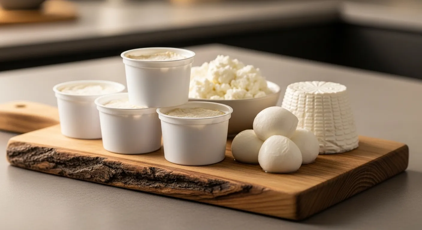 Liste et tableau des fromages les moins caloriques