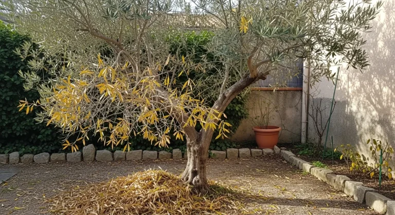 Olivier qui perd ses feuilles en pleine terre