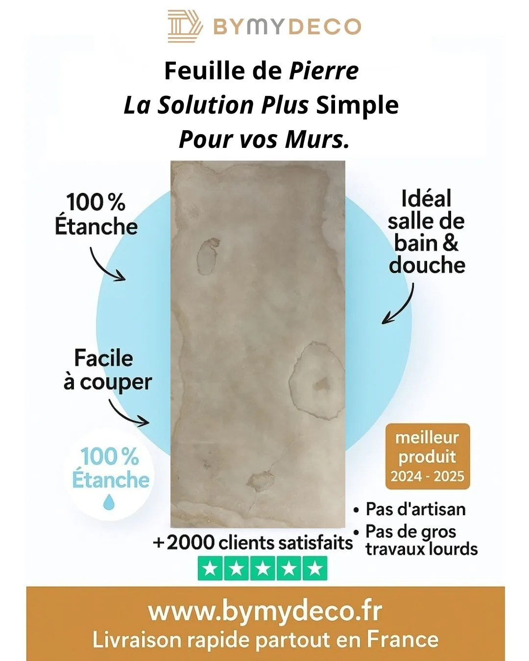 Feuille de pierre ByMyDeco