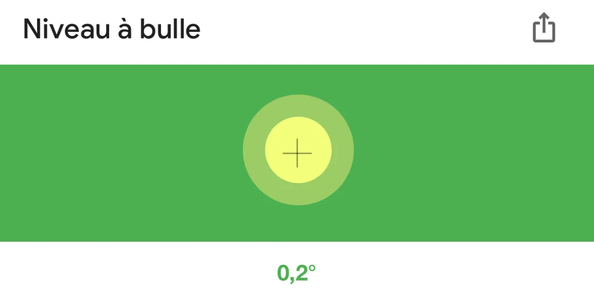 Niveau a bulle de Google