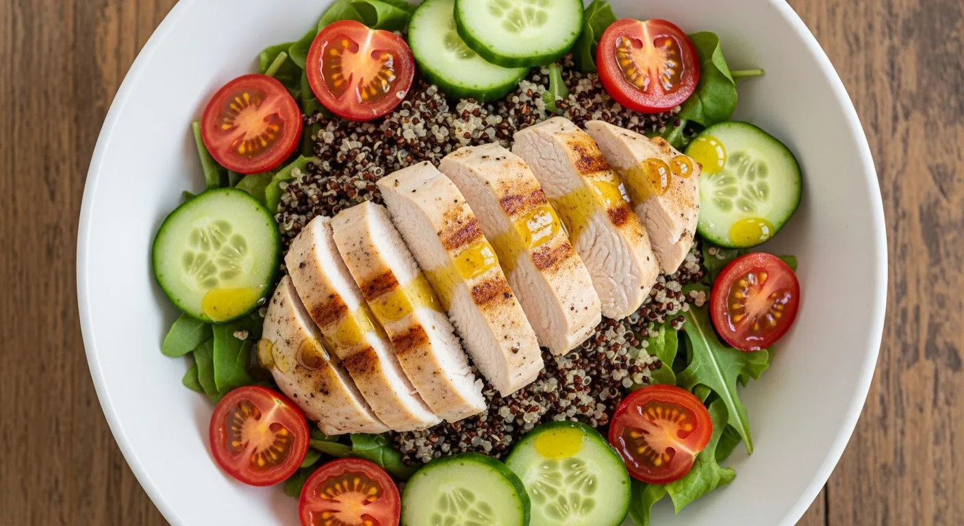 Salade de quinoa au poulet