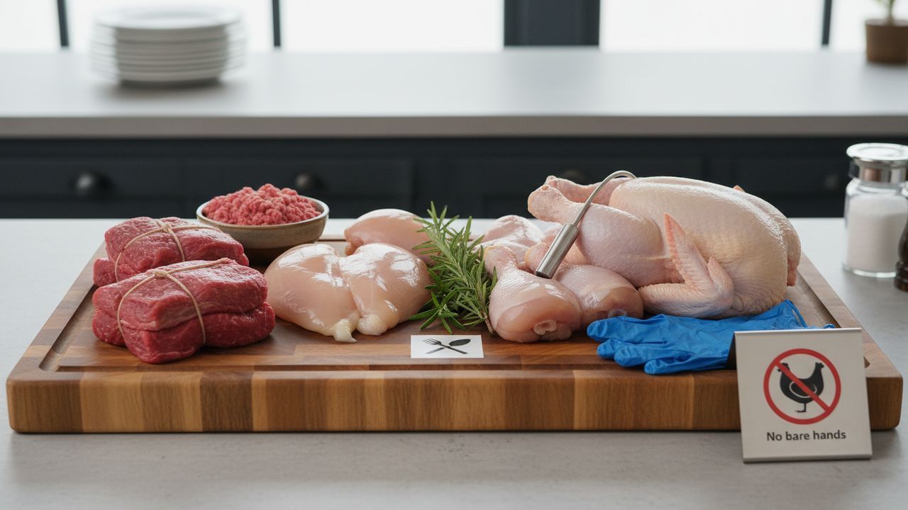 Attention à la viande crue et pas assez cuite