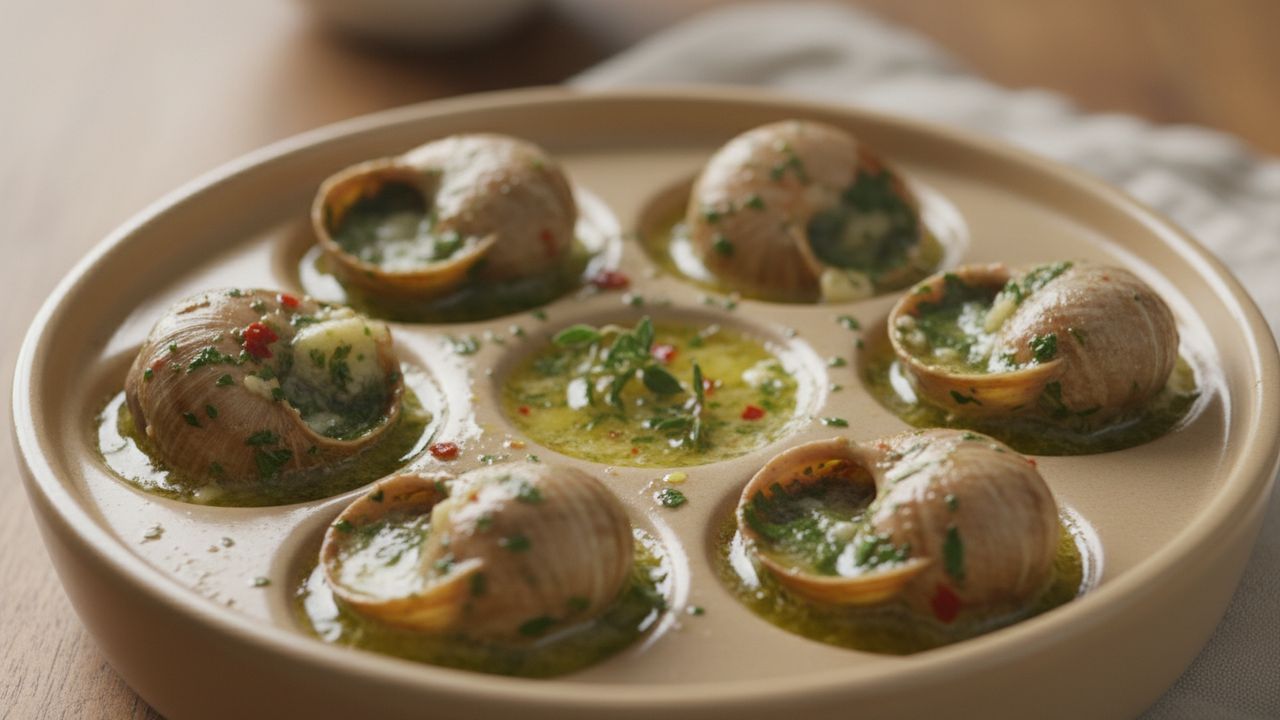 Escargots réchauffés au four