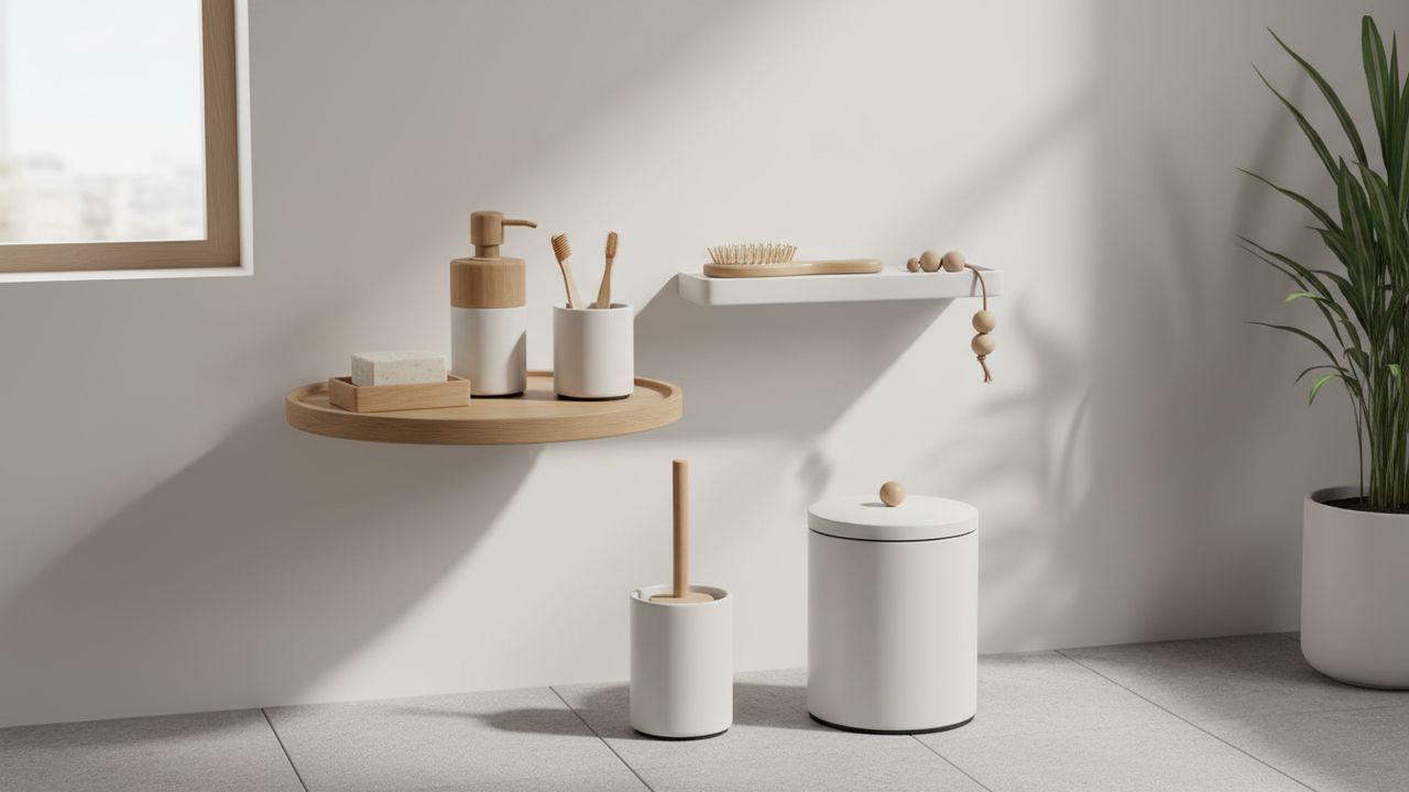 Accessoires bois et blancs