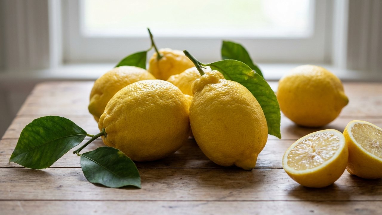 Citrons bio frais avec peau naturelle sans traitement