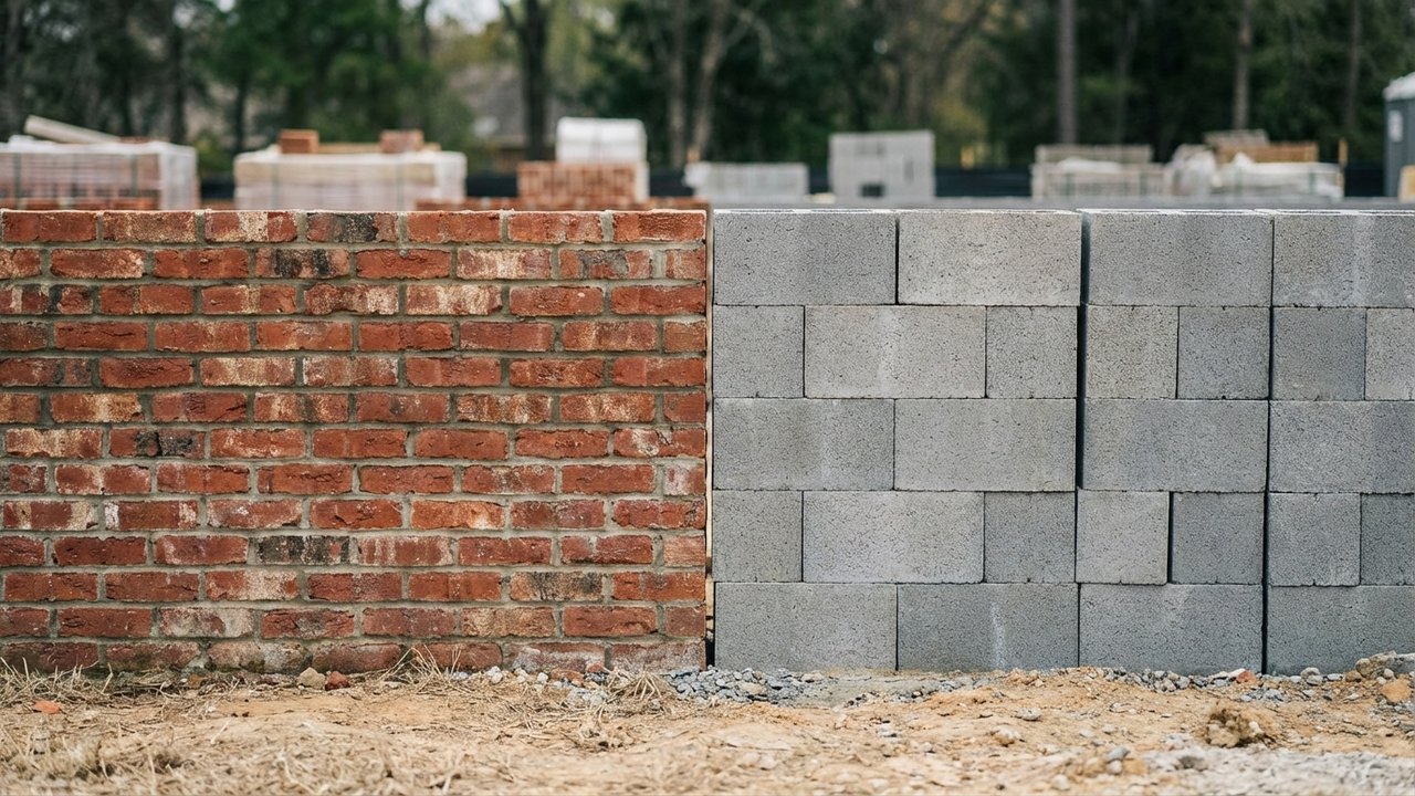 Comparaison entre une brique et un parpaing pour la construction RT 2020