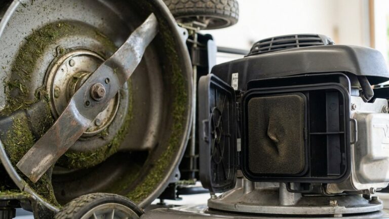 Pièces d'usure courantes d'une tondeuse Honda : lame, filtre à air et bougie