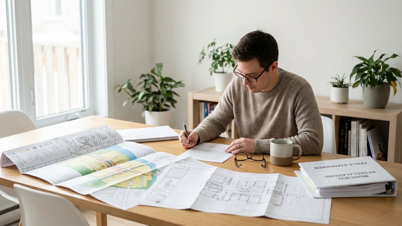 Consultation du PLU pour vérifier les règles de hauteur de clôture