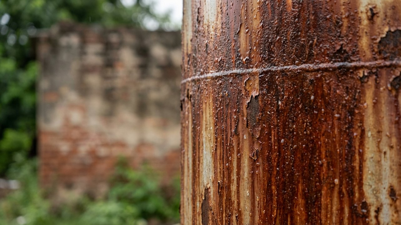 Corrosion interne visible sur une cuve de ballon d'eau chaude