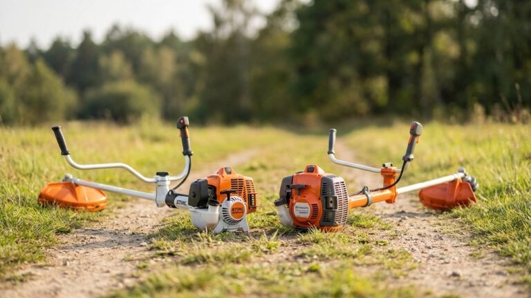 Comparaison entre une débroussailleuse Stihl et une Husqvarna