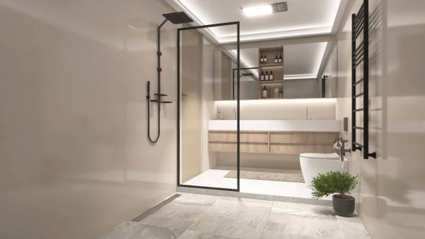 Receveur de douche salle de bain sur-mesure