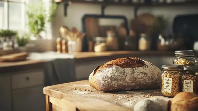 Pain fait maison à base de levure