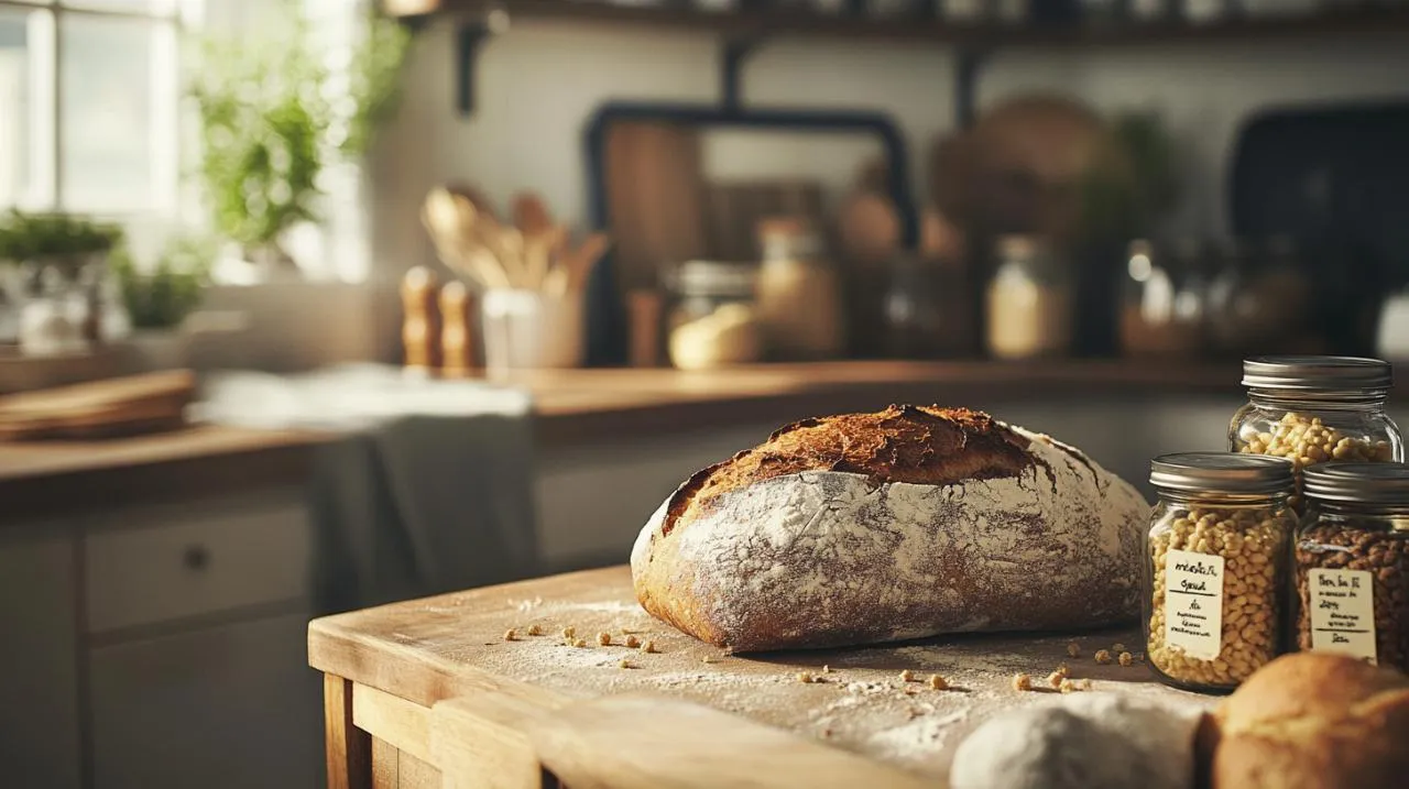 Pain fait maison à base de levure