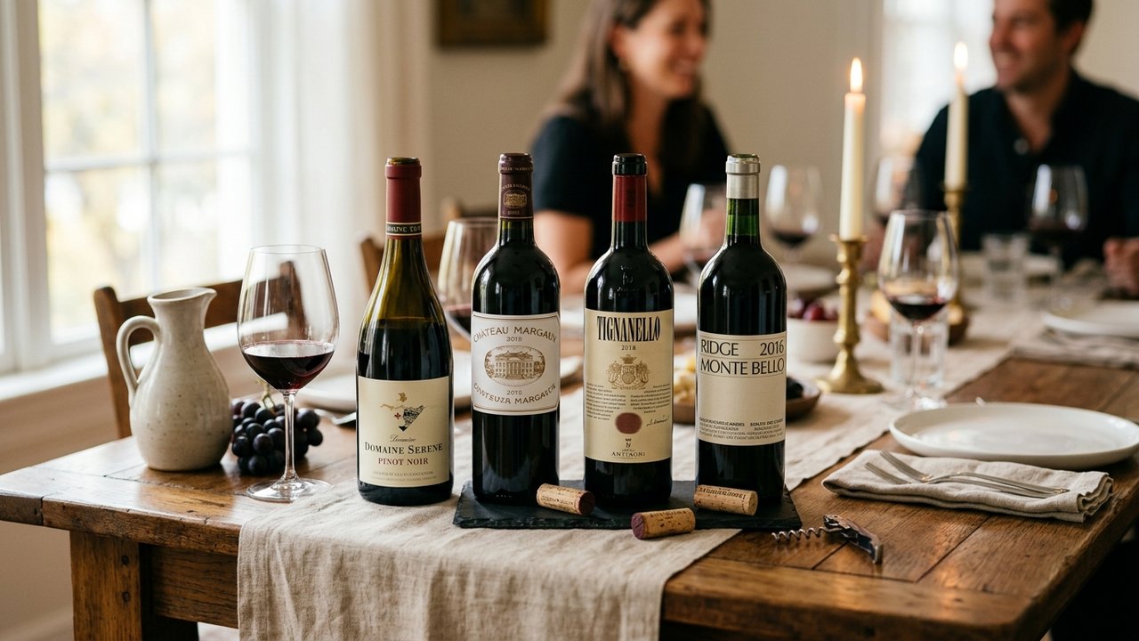 Bouteilles de vin rouge pour un repas de 40 personnes