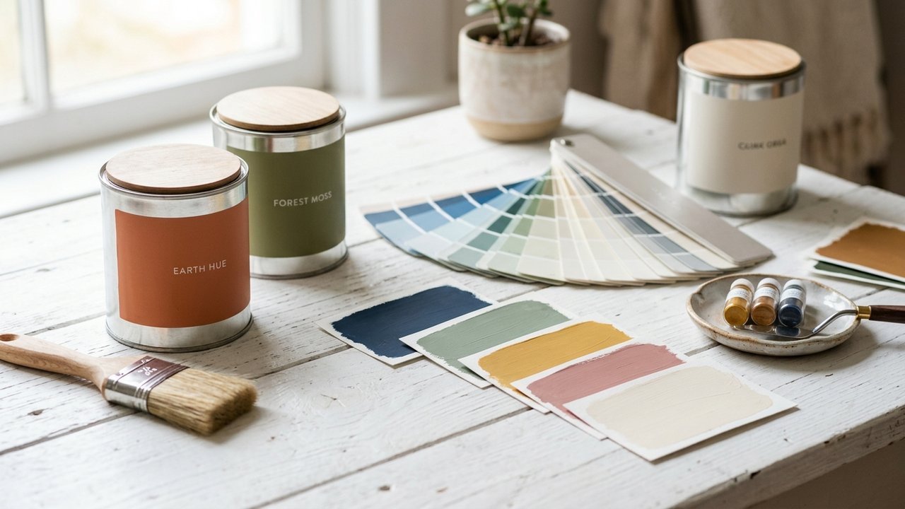Pots de peinture haut de gamme et nuanciers de couleurs